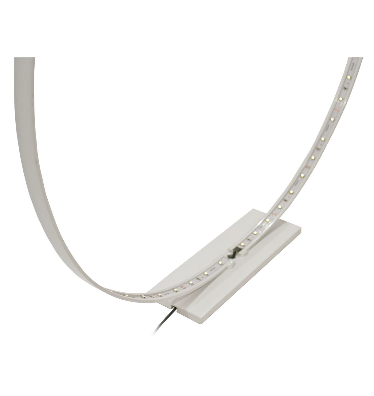 Lampe à Led en Métal laqué Blanc - L'Anneau