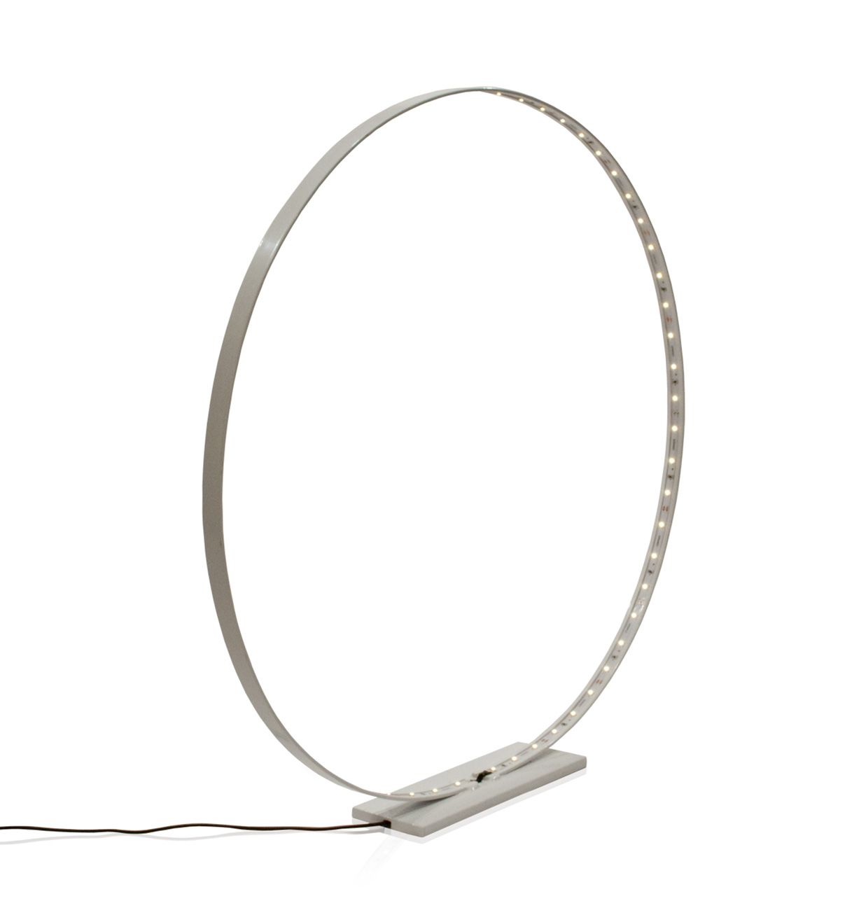 Lampe à Led en Métal laqué Blanc - L'Anneau