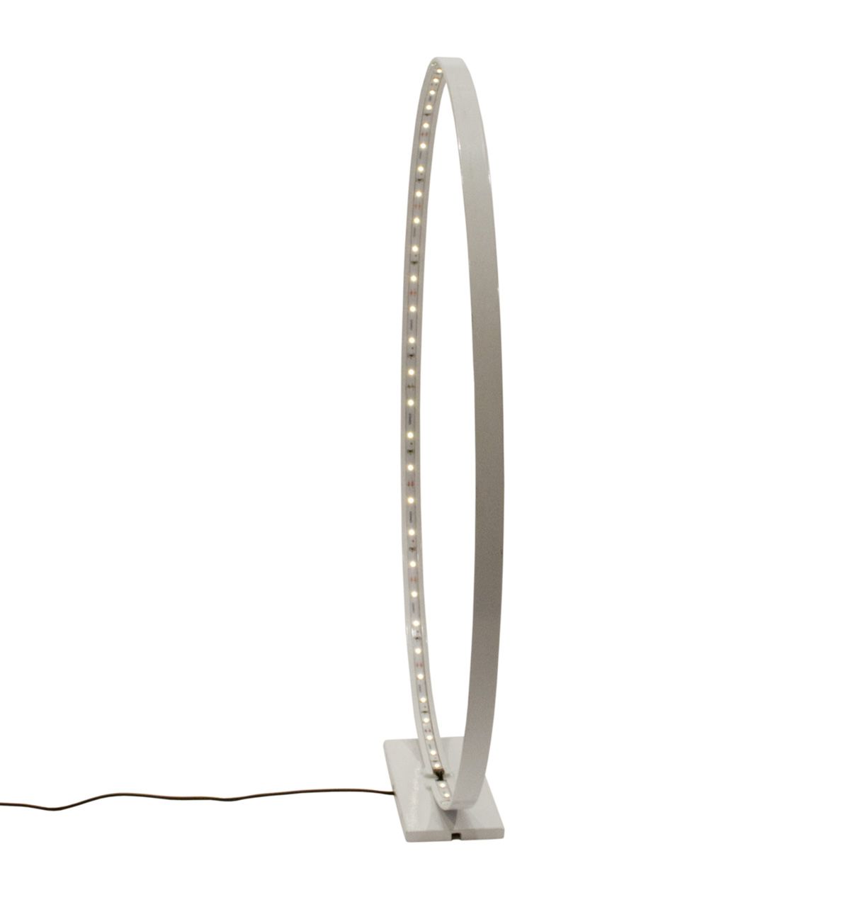 Lampe à Led en Métal laqué Blanc - L'Anneau