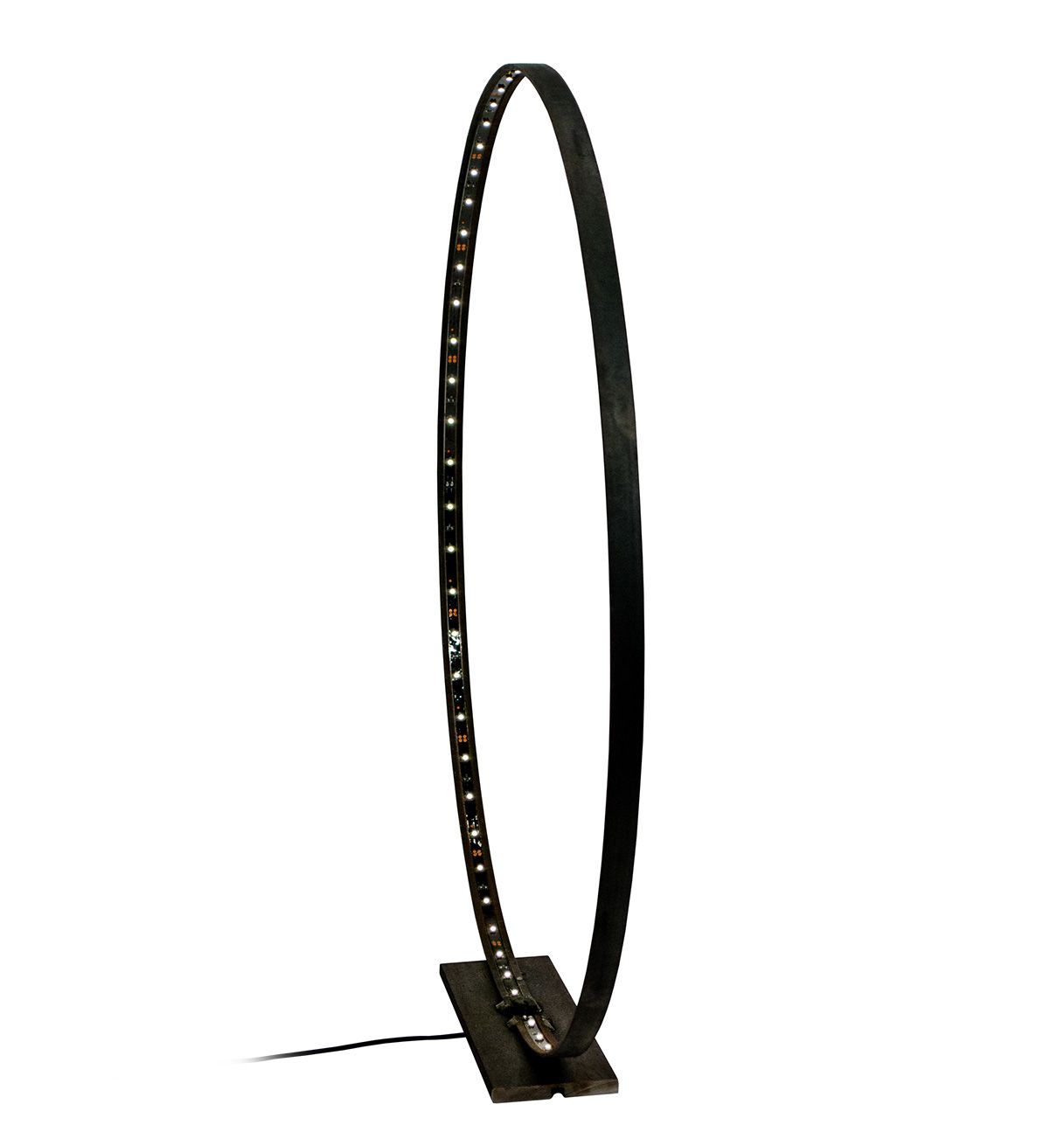 Lámpara LED de metal crudo - The Ring