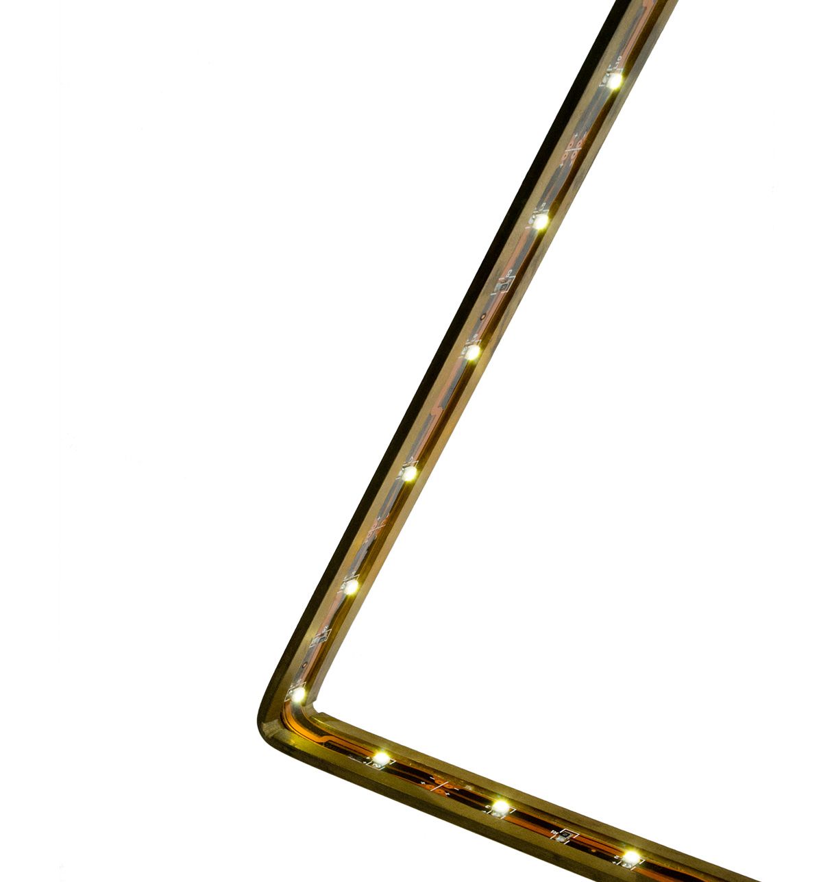 Lampe à Led en Laiton Oxydé ou Cuivre - Alpha