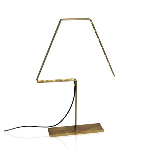 Lámpara LED de cobre o latón oxidado - Alpha