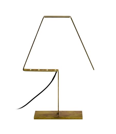 Lámpara LED de cobre o latón oxidado - Alpha