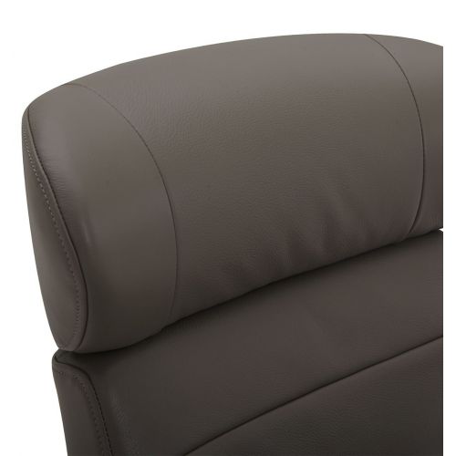 Sillón de cuero y madera de roble natural - Véga