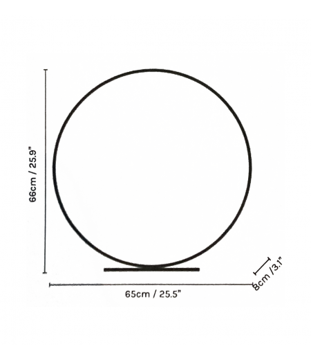 Lámpara Led de Latón Cepillado - The Ring