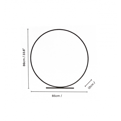 Lampe à Led en Laiton Brossé - L'Anneau