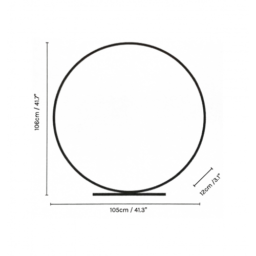 Lampe à Led en Laiton Brossé - L'Anneau