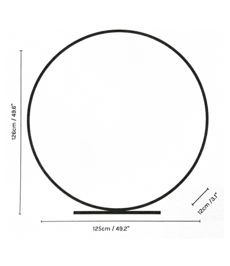 Lámpara Led de Latón Cepillado - The Ring