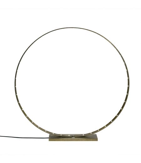 Lámpara Led de Latón Cepillado - The Ring