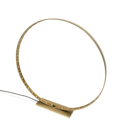 Lampe à Led en Laiton Brossé - L'Anneau