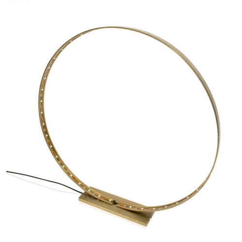 Lámpara Led de Latón Cepillado - The Ring