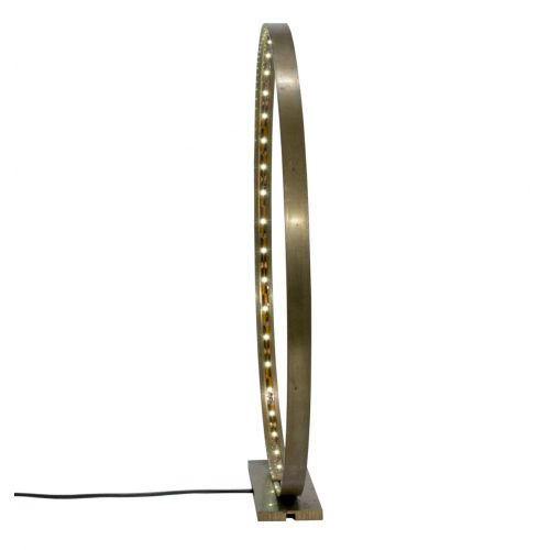 Lampe à Led en Laiton Brossé - L'Anneau