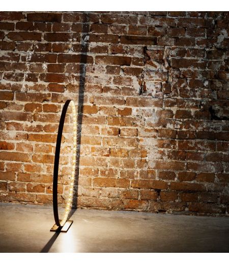 Lampe à Led en Laiton Brossé - Diamètre 30 cm - L 'Anneau