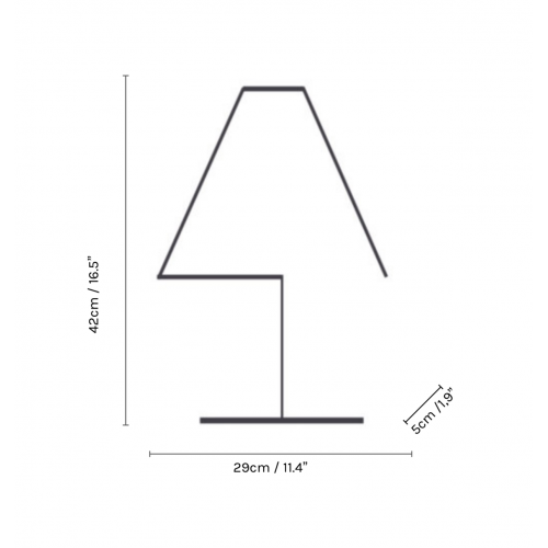 Lampe à Led en Laiton Oxydé ou Cuivre  - Alpha