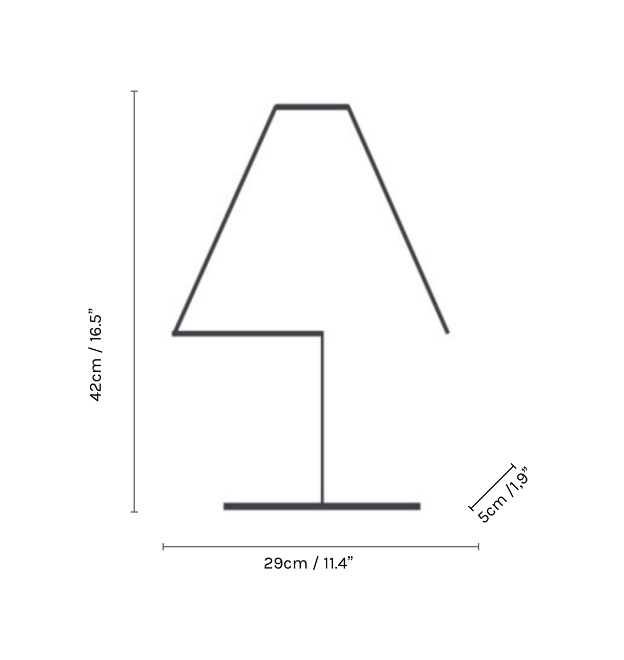 Lampe à Led en Laiton Oxydé ou Cuivre - Alpha
