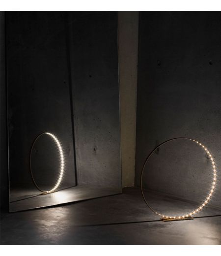 Raw Metal Led Lamp - The Ring