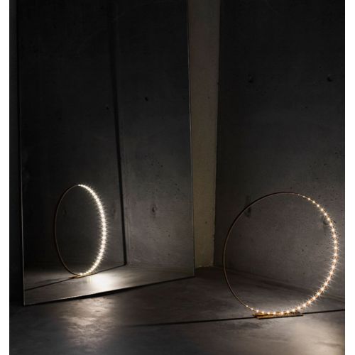 Lámpara LED de metal crudo - The Ring