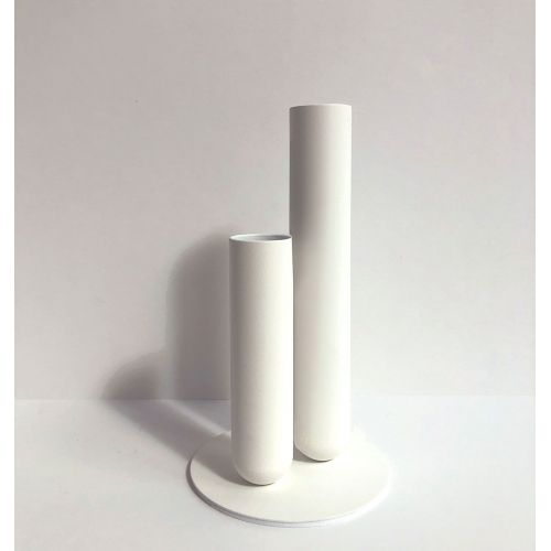 Couple de Soliflores  en Laiton ou Métal laqué