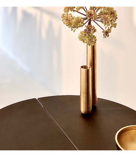 Couple de Soliflores  en Laiton ou Métal laqué