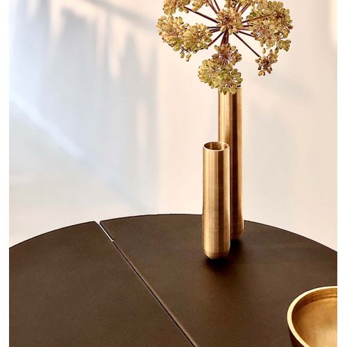 Couple de Soliflores  en Laiton ou Métal laqué