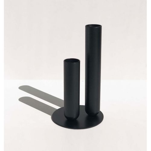 Pareja de "Soliflores" en Latón o Metal Lacado