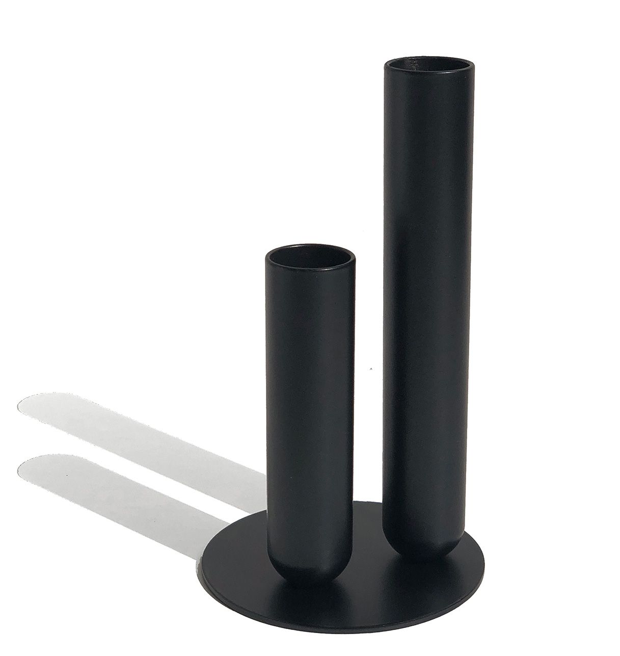 Couple de Soliflores en Laiton ou Métal laqué