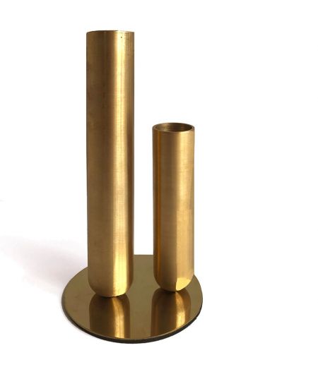 Couple de Soliflores  en Laiton ou Métal laqué