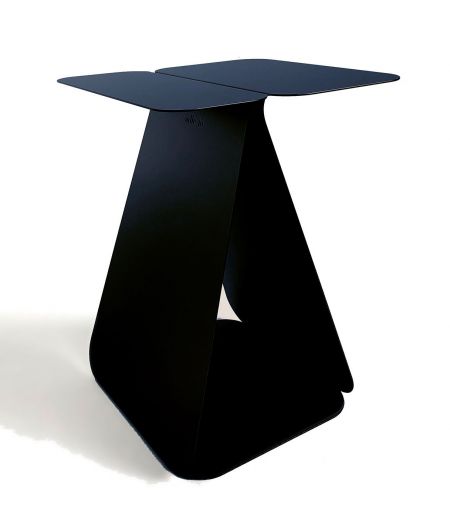 Pair of Rectangular Side Tables - Fusion - Black