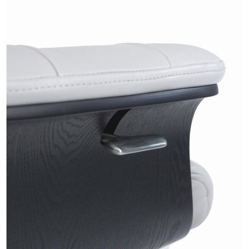 Sillón de piel y madera negra - Véga