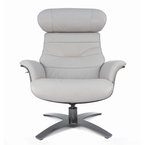 Sillón de piel y madera negra - Véga