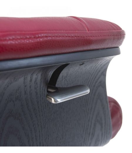 Sillón de piel y madera negra - Véga