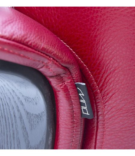 Sillón de piel y madera negra - Véga