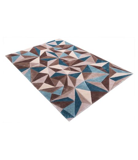 Tapis Rectangulaire à Motifs Géométriques - Celeste