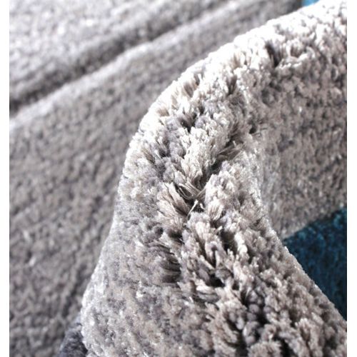 Tapis Rectangulaire à Motifs Géométriques - Celeste