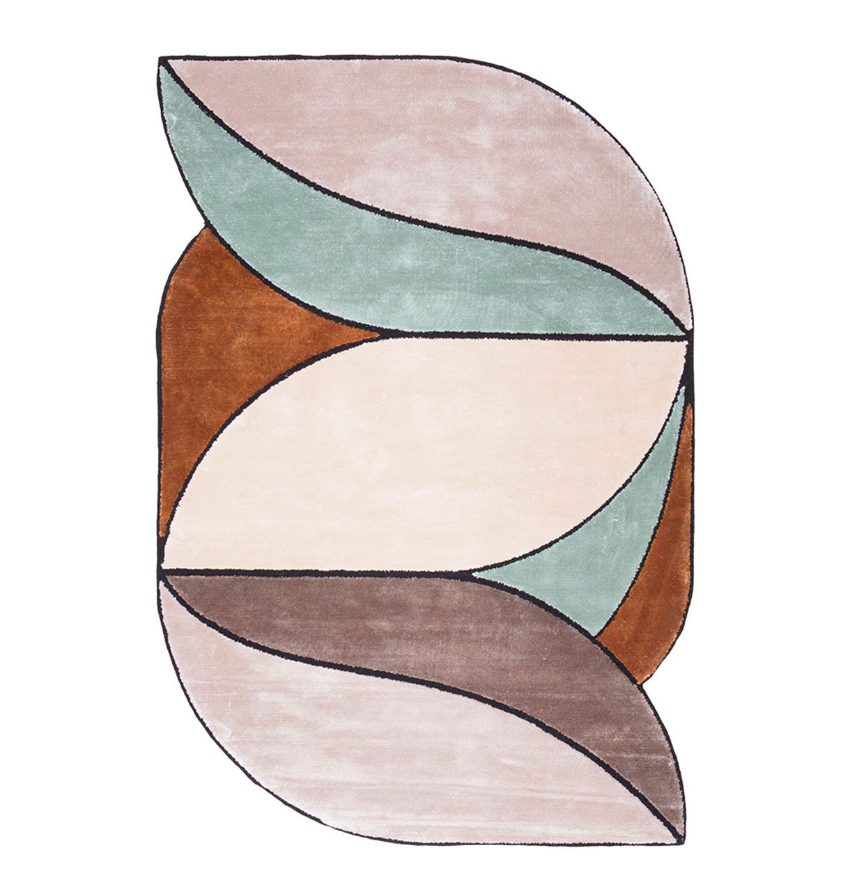 Tapis Original Beige Brun Céladon - Evidence