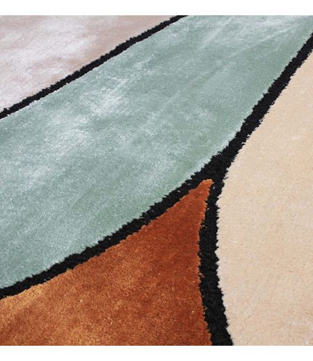 Tapis Original Beige Brun Céladon - Evidence