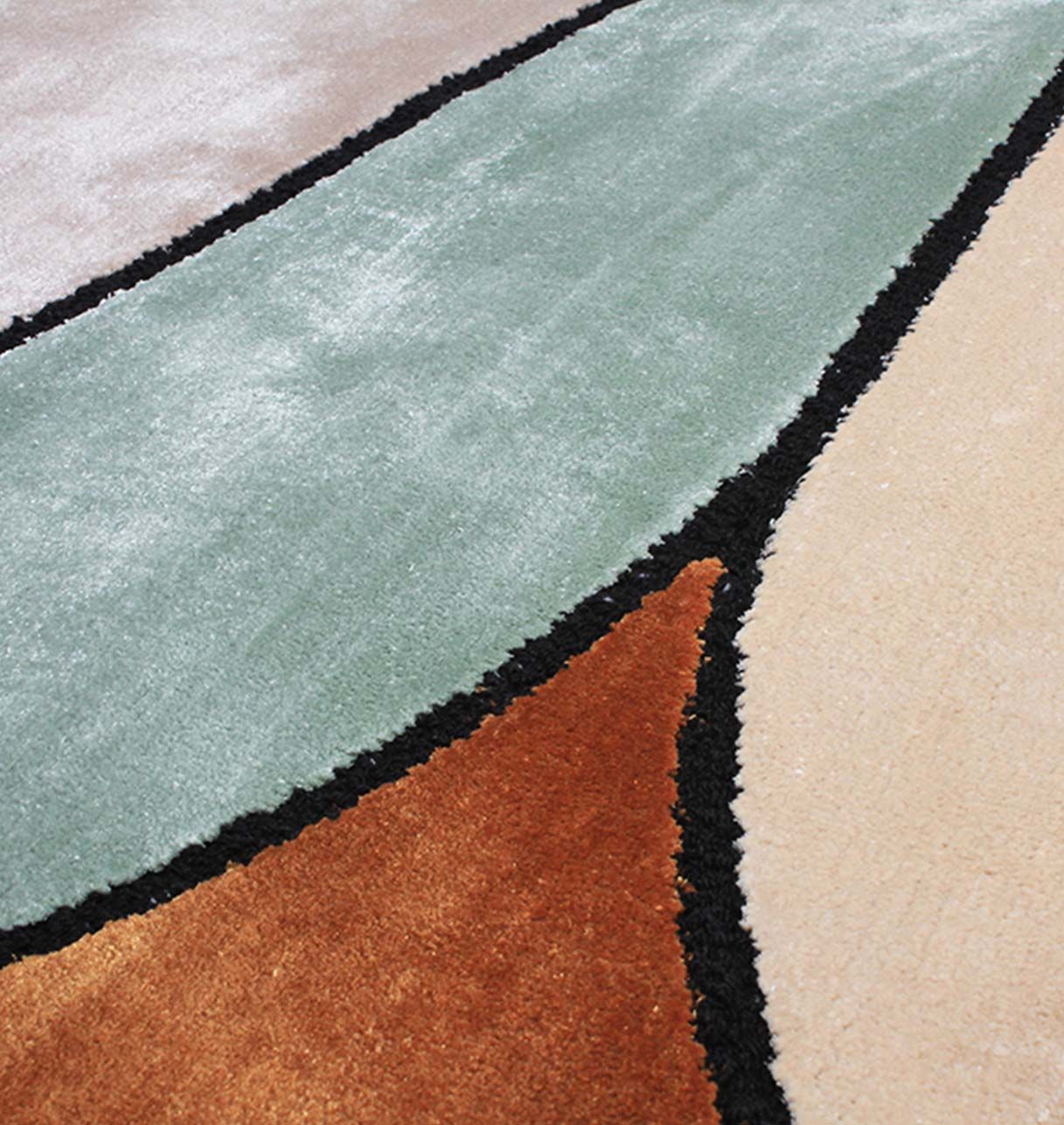 Tapis Original Beige Brun Céladon - Evidence