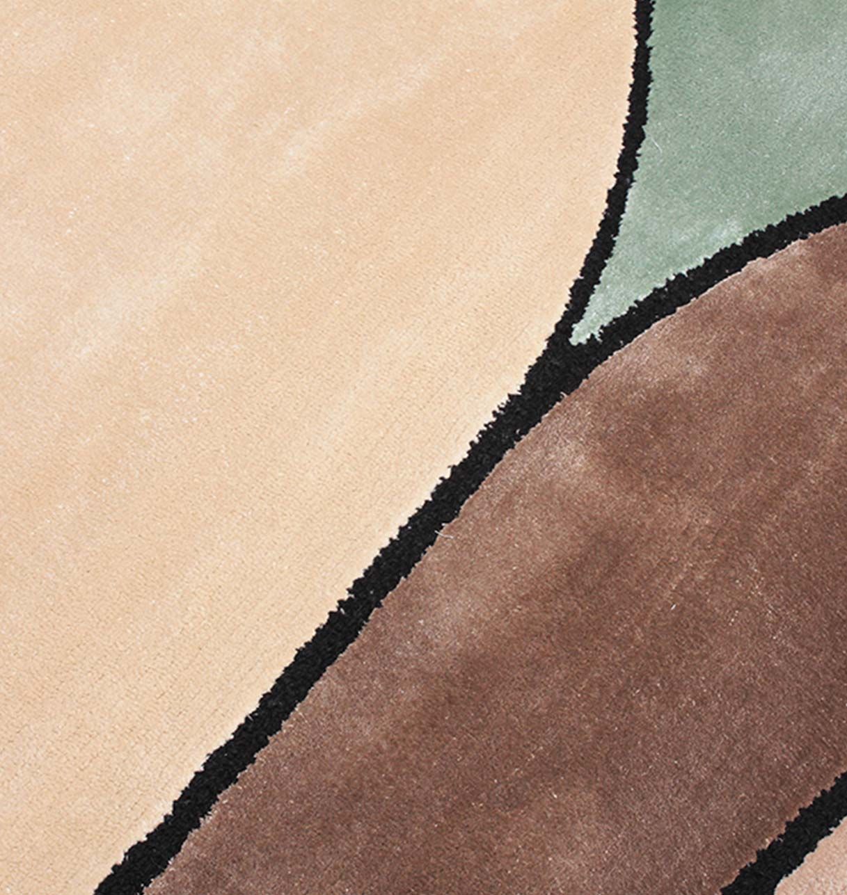 Tapis Original Beige Brun Céladon - Evidence