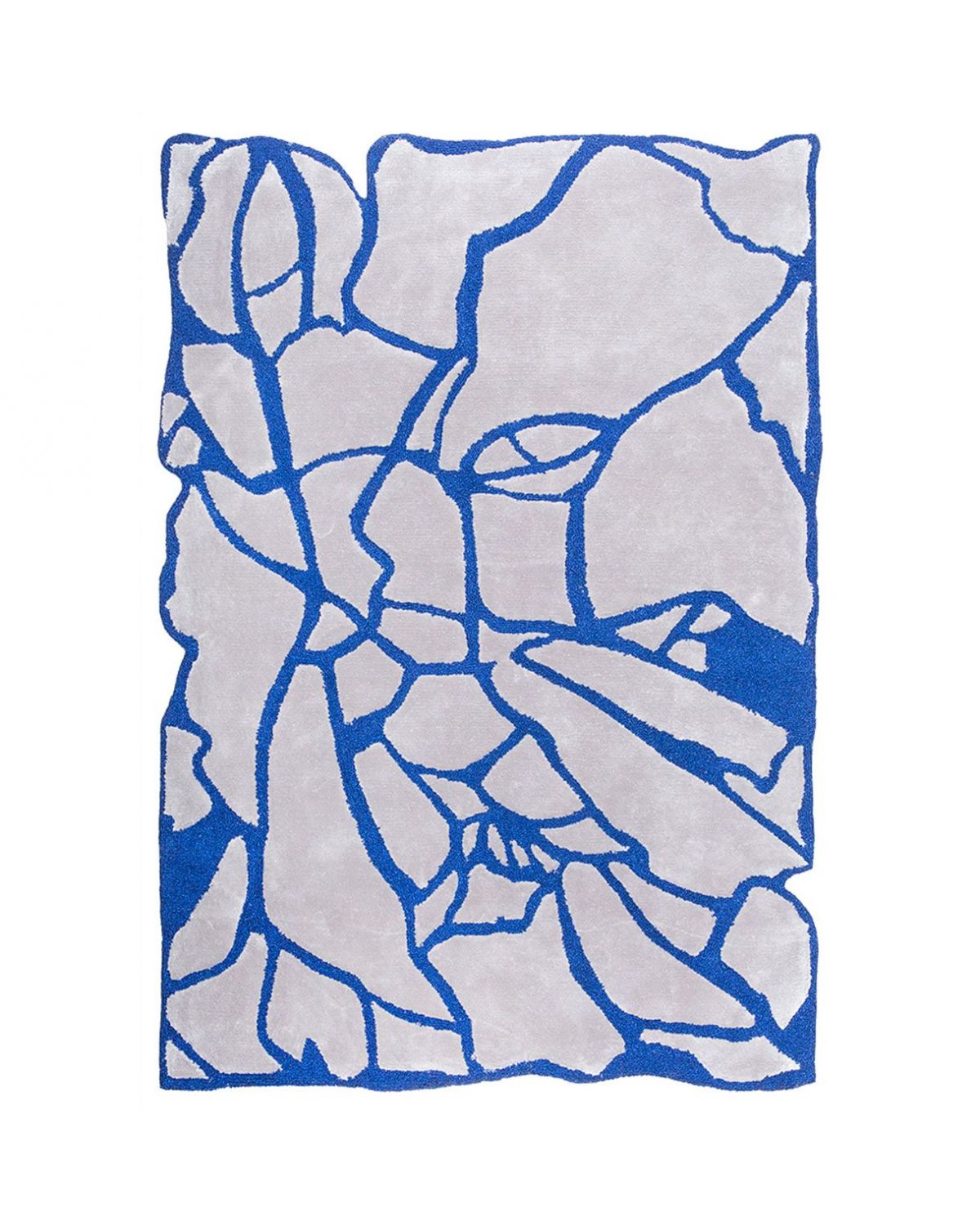 Tapis moderne bleu et gris - Philae