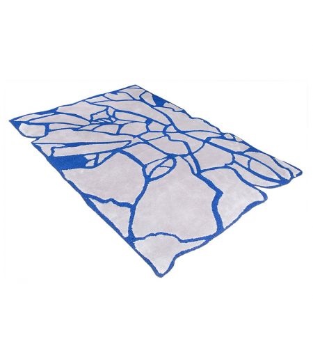 Tapis moderne bleu et gris - Philae
