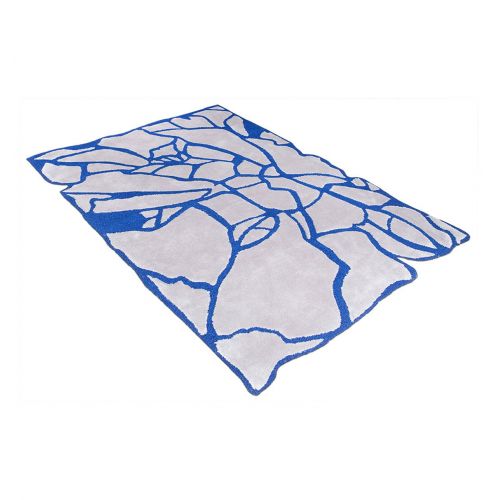 Tapis moderne bleu et gris - Philae