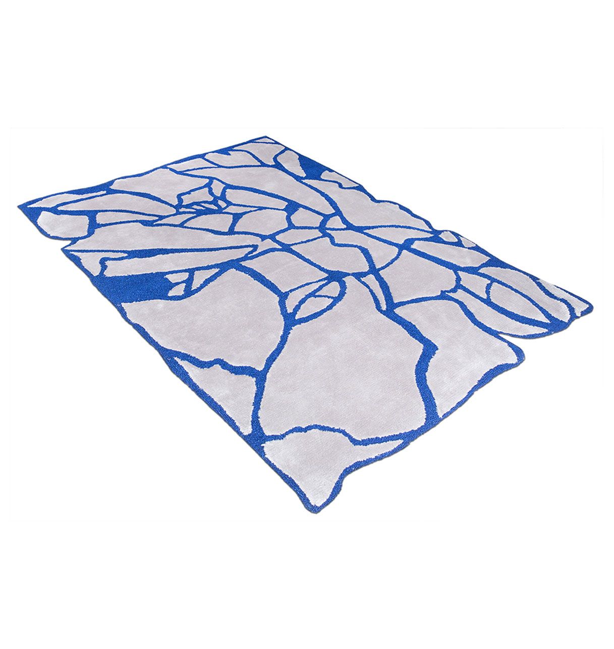 Tapis moderne bleu et gris - Philae