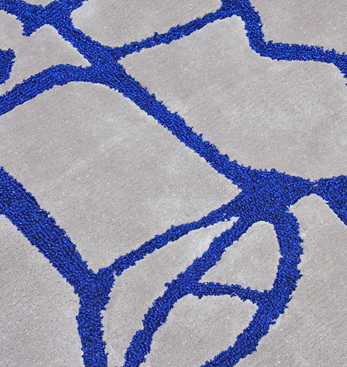 Tapis moderne bleu et gris - Philae