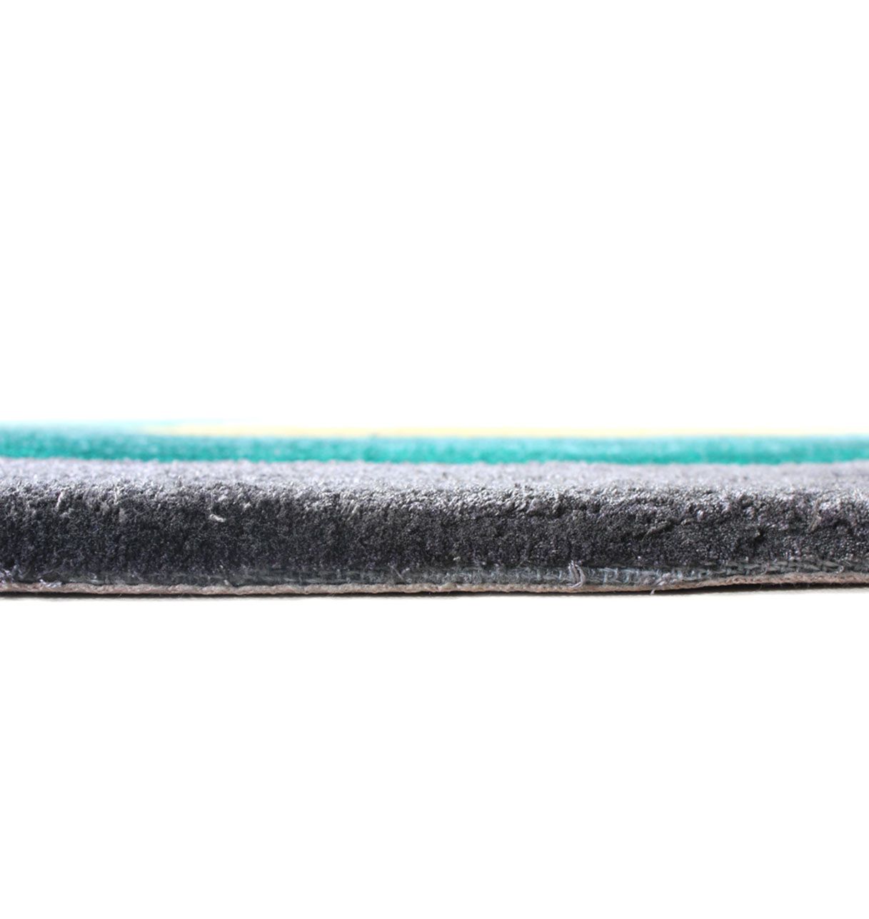 Tapis à motifs ronds Vert Canard, Topaze et Gris - Prelude