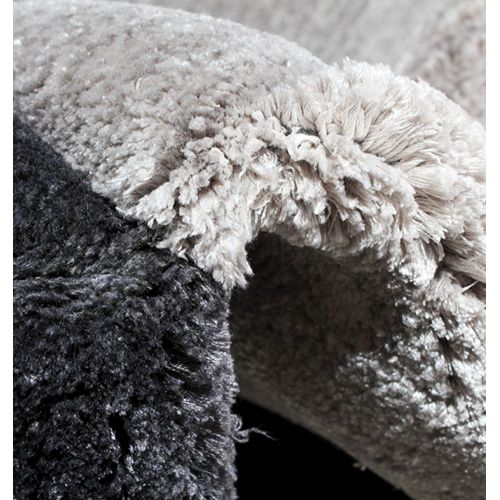 Tapis de Salon Gris, Noir et Jaune Topaze - Cristal