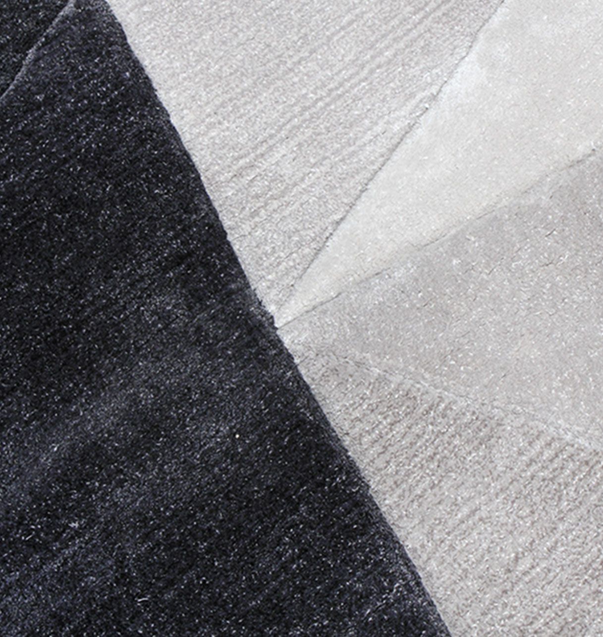 Tapis de Salon Gris, Noir et Jaune Topaze - Cristal