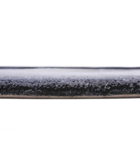 Tapis Ovale Noir et Gris Dégradés - Pure