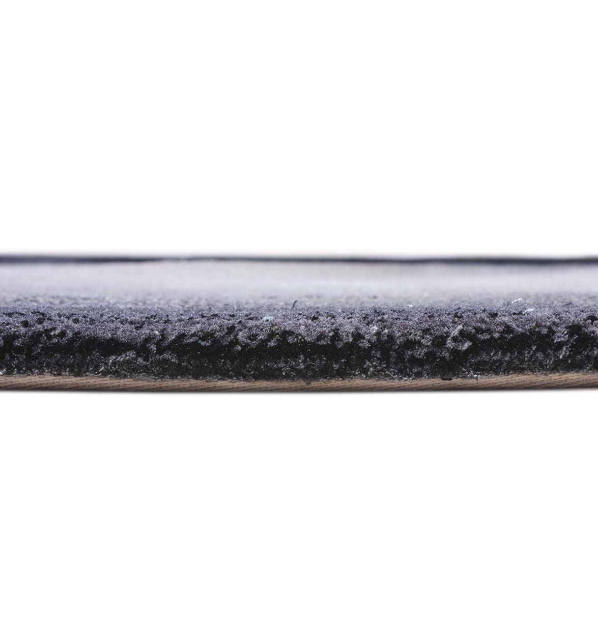 Tapis Ovale Noir et Gris Dégradés - Pure