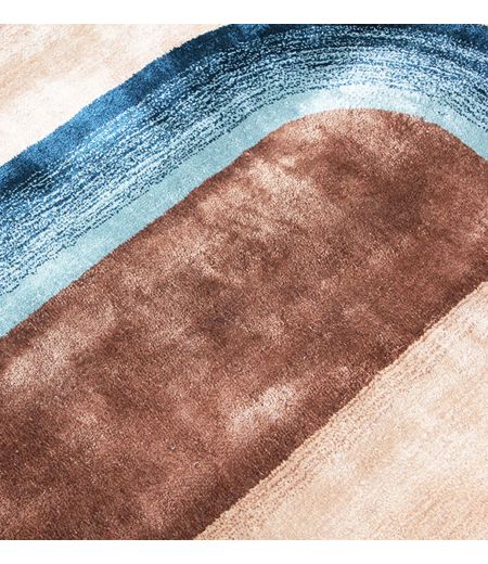 Tapis de Salon Original Brun ou Gris  - Variation