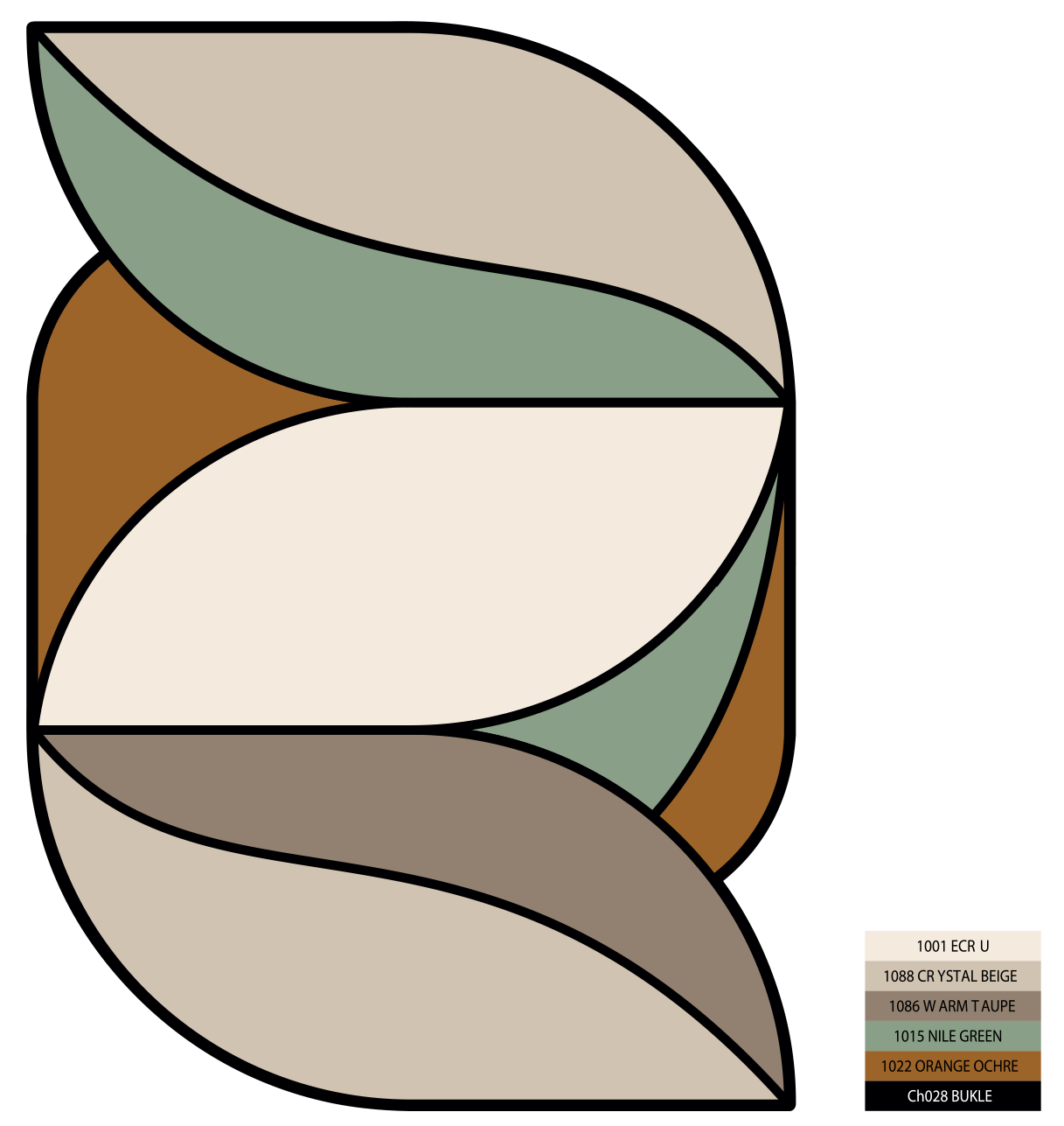 Tapis Original Beige Brun Céladon - Evidence